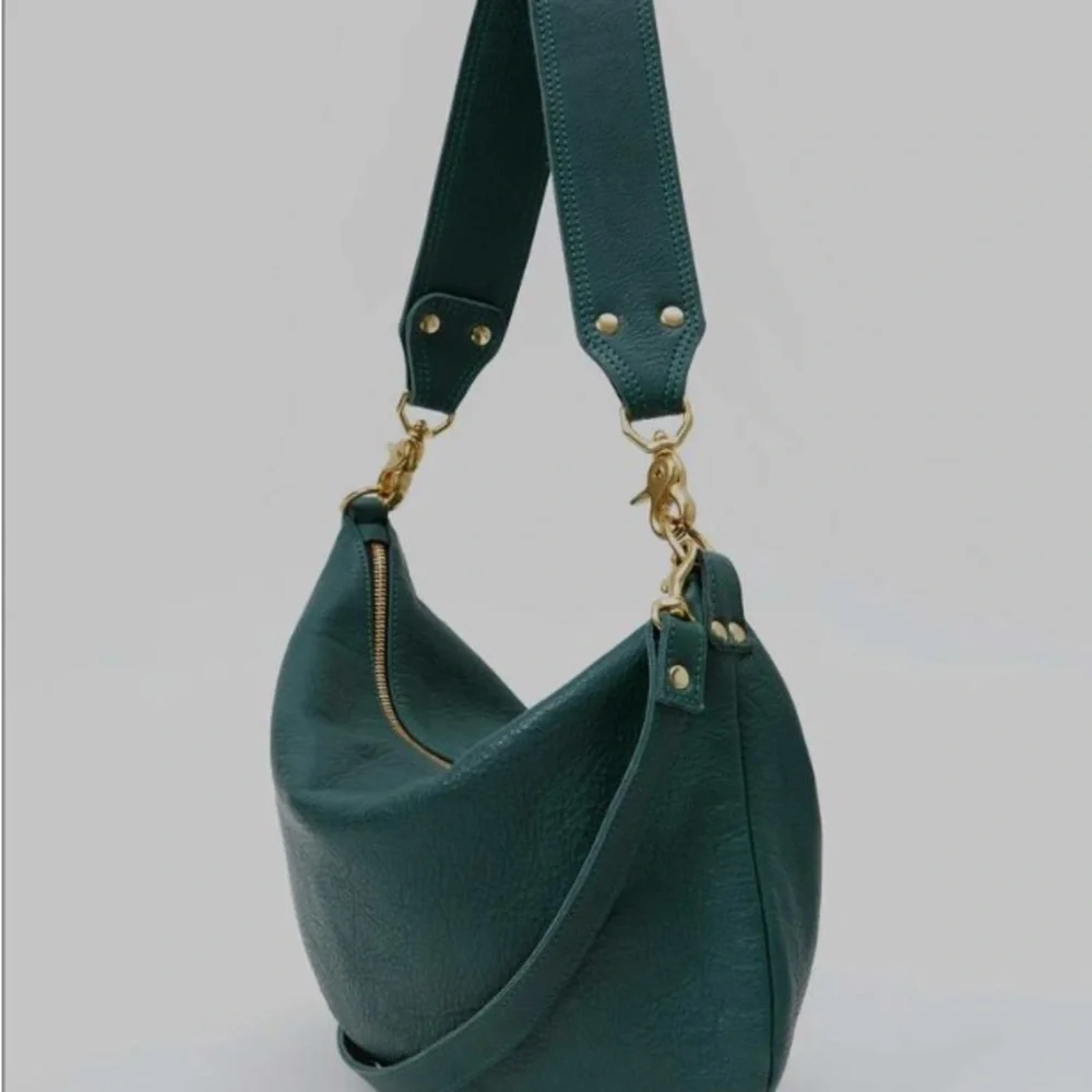Clare V green moyen messenger bag - Picture 2 of 8